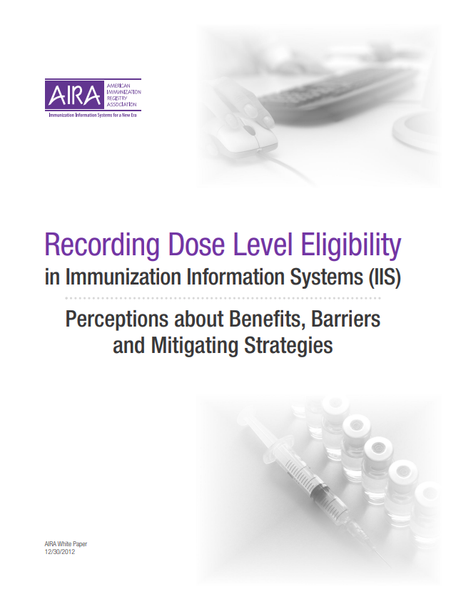 Recording Dose Level Eligibility in Immunization Information Systems (IIS): Perceptions about Benefits, Barriers and Mitigating Strategies