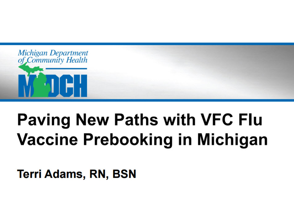 Paving New Paths with VFC Flu Vaccine Prebooking in Michigan