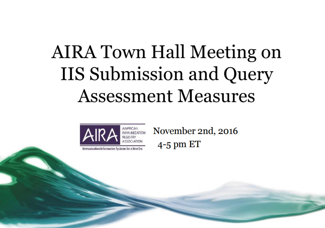 Proposed IIS Submission and Query Assessment Measures