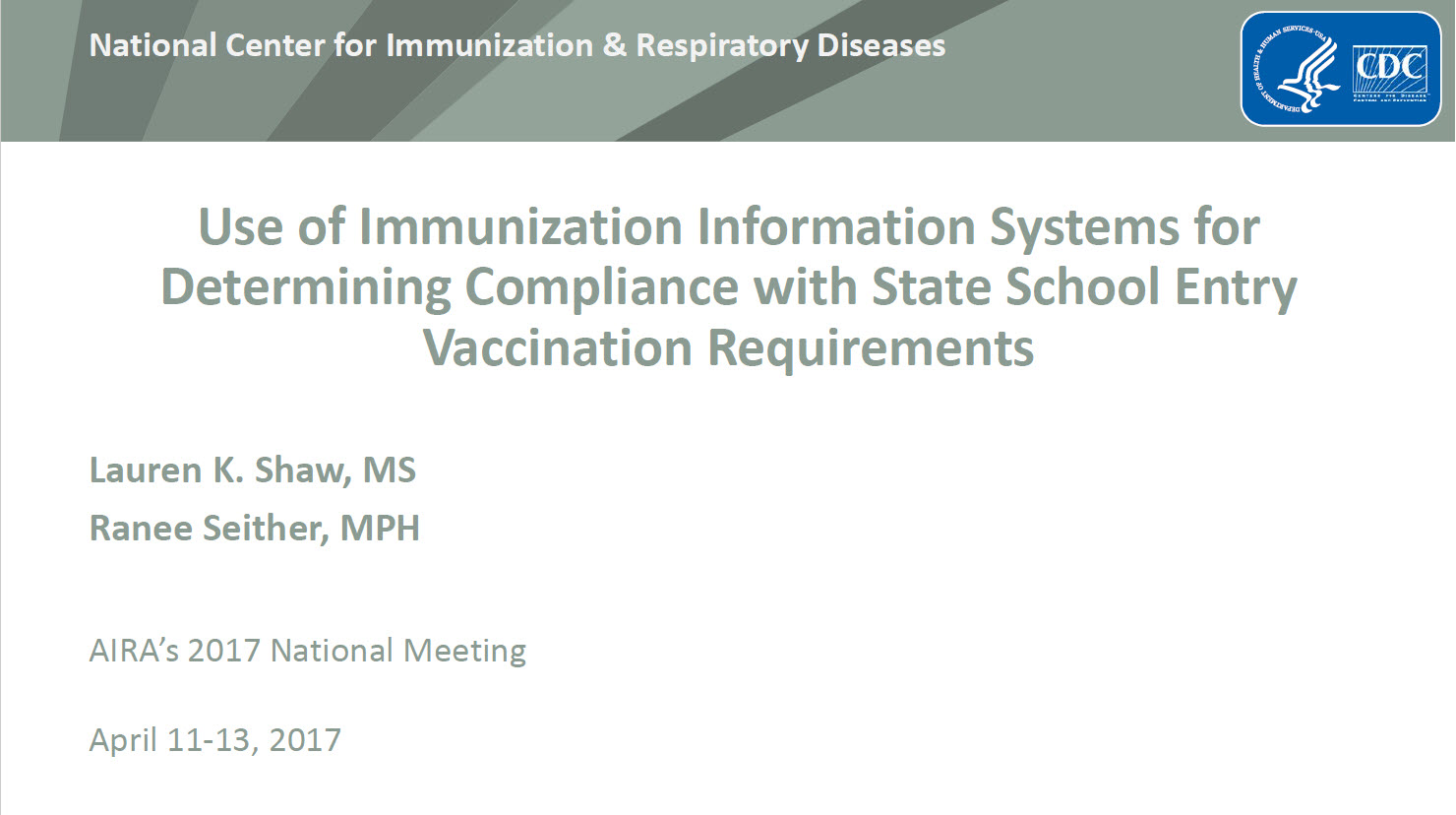Use of IIS for Determining Compliance with School Vaccination Requirements