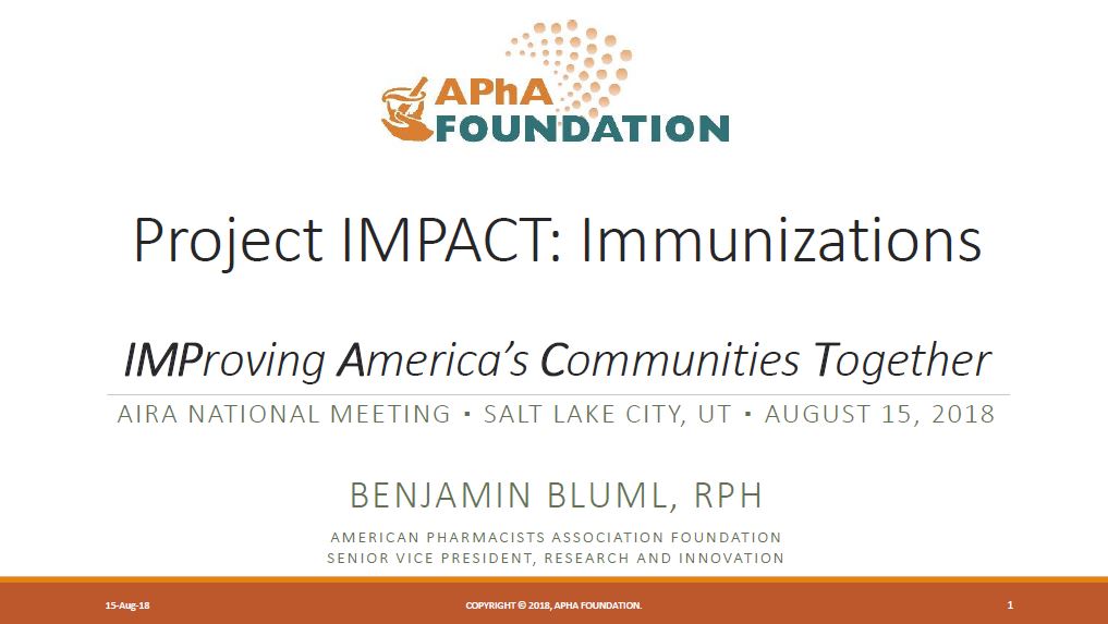 Project IMPACT Immunizations: IMProving America’s Communities Together