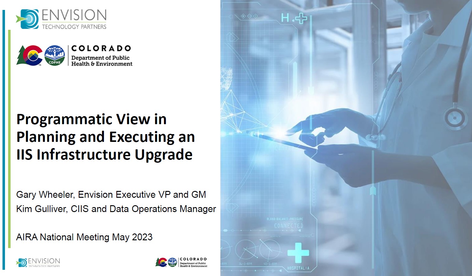 Programmatic View in Planning and Executing an IIS Infrastructure Upgrade