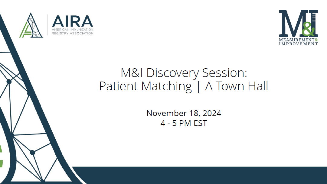 M&I Discovery Session: Patient Matching | A Town Hall