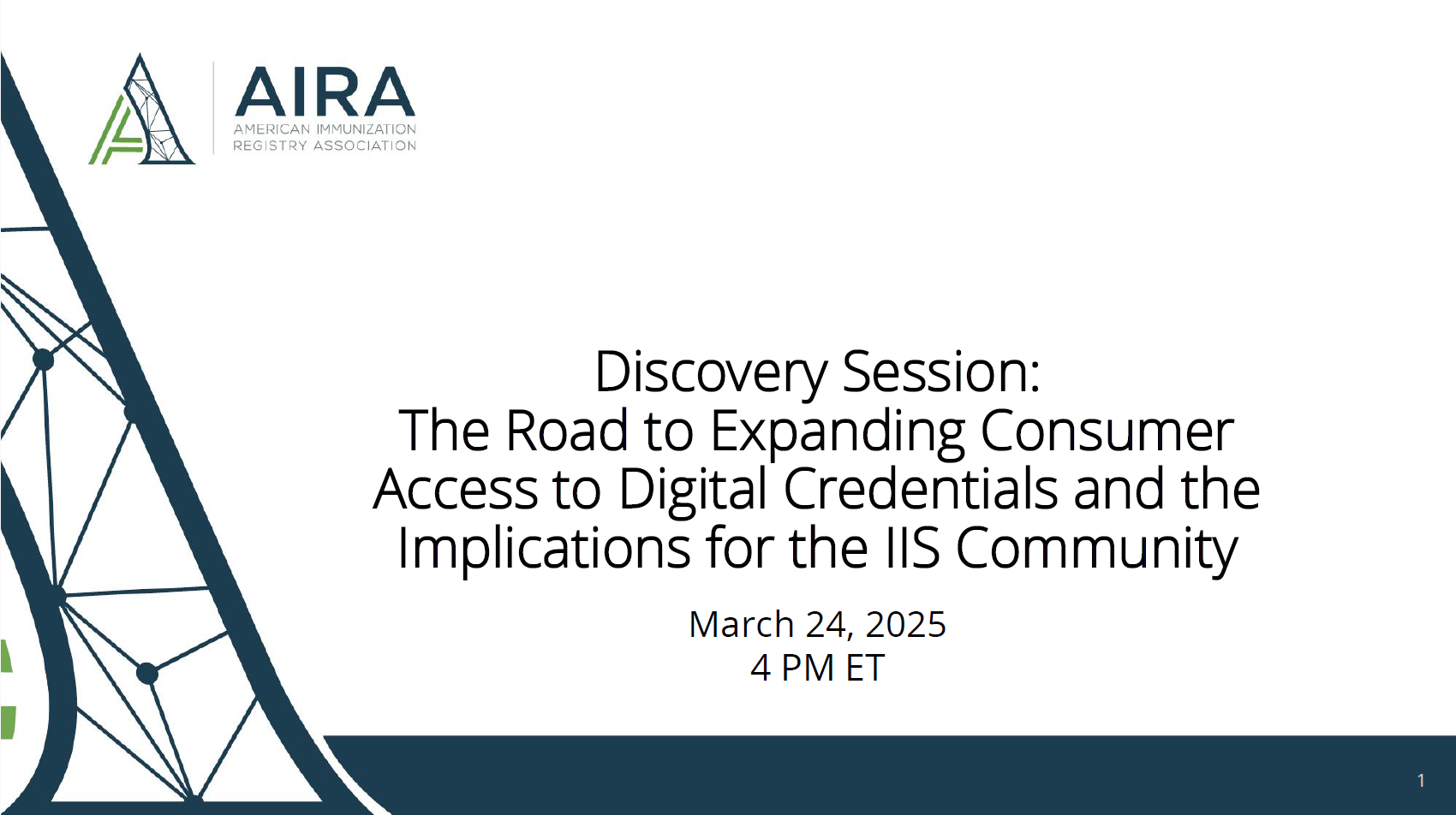 Discovery Session: The Road to Expanding Consumer Access to Digital Credentials and the Implications for the IIS Community